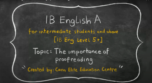 IB English A